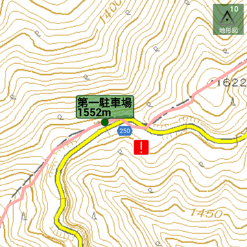 地形図との差異