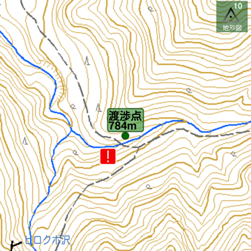 地形図との差異