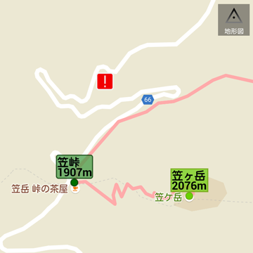 地形図との差異